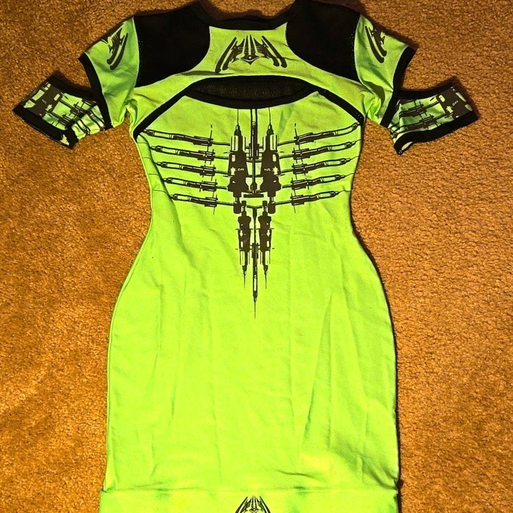 Vintage Y2K Dane Cyber Goth Dress xs/s